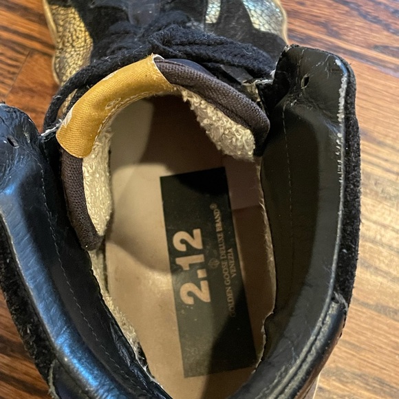 golden goose high top sneakers black and gold - Picture 5 of 8